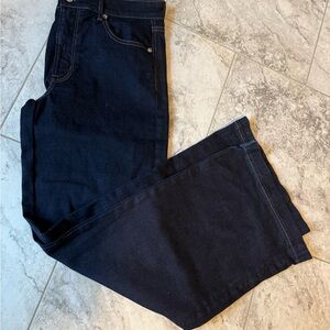 American Eagle Outfitters women’s Deep Indigo wide leg Jeans